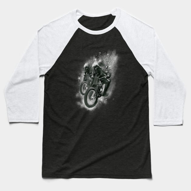 Eternal Bike Riders by MotorManiac Baseball T-Shirt by MotorManiac